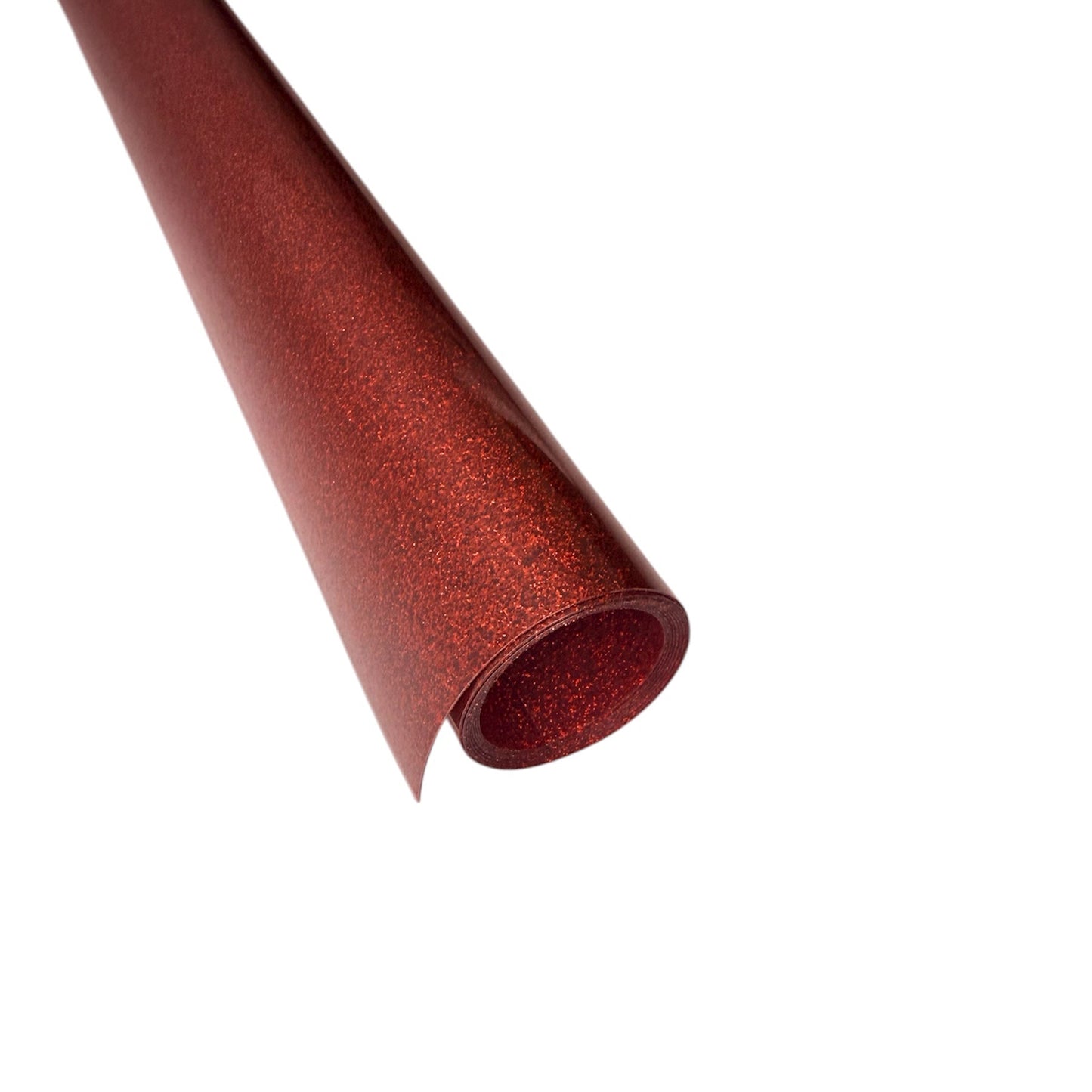 Vinilo Termotransferible Premium Glitter Rojo - 0.5 x 1 metro