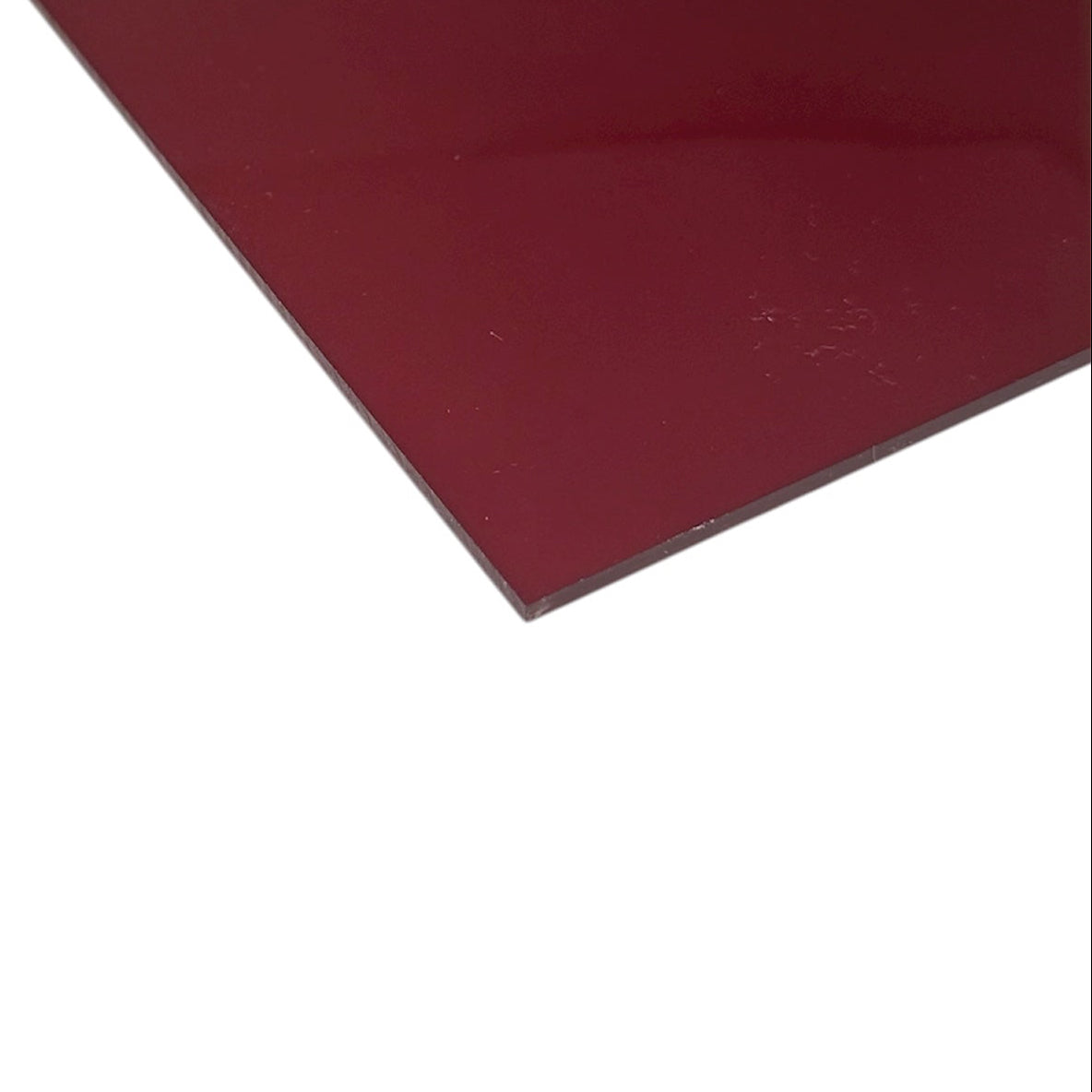 Plancha de Acrilico Color Pastel Rojo Traslúcido - 40 x 30 cm (3mm)