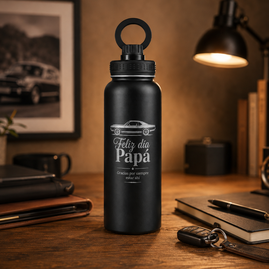 Botella Térmica 950 ml con imán para celular
