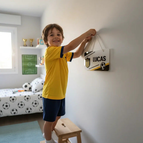 Cartel Personalizado Para Puerta Peñarol Con Nombre