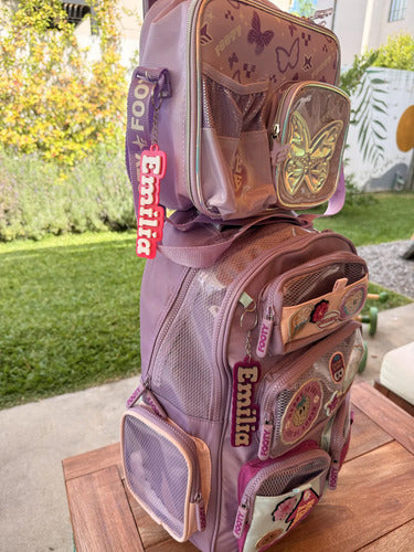 Llavero Personalizado Con Nombre En Acrilico - Ideal Mochila