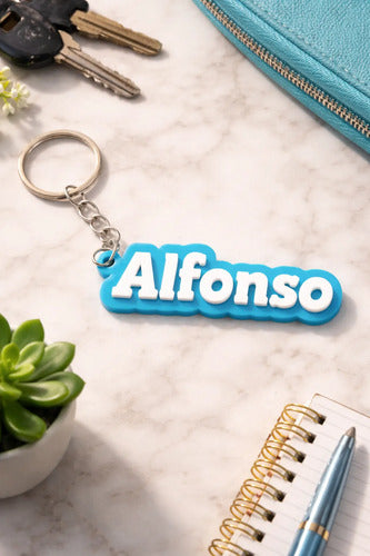 Llavero Personalizado Con Nombre En Acrilico - Ideal Mochila