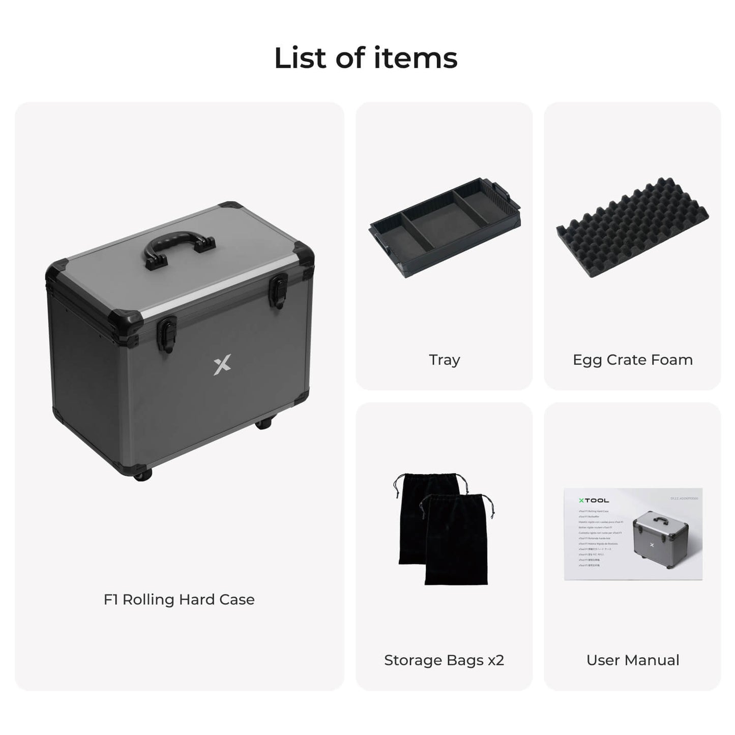 Caja con ruedas para transporte F1