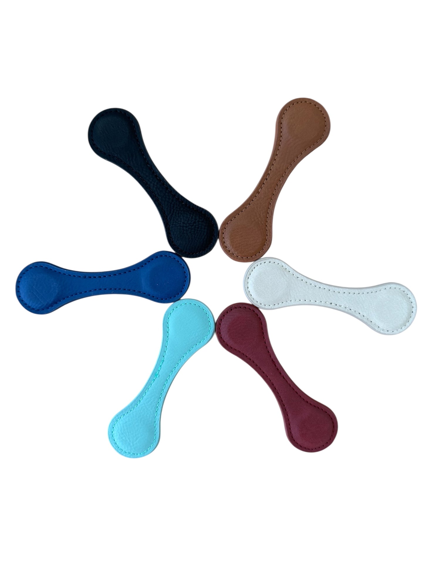 Marcalibros / Aprieta papeles de cuero sintético