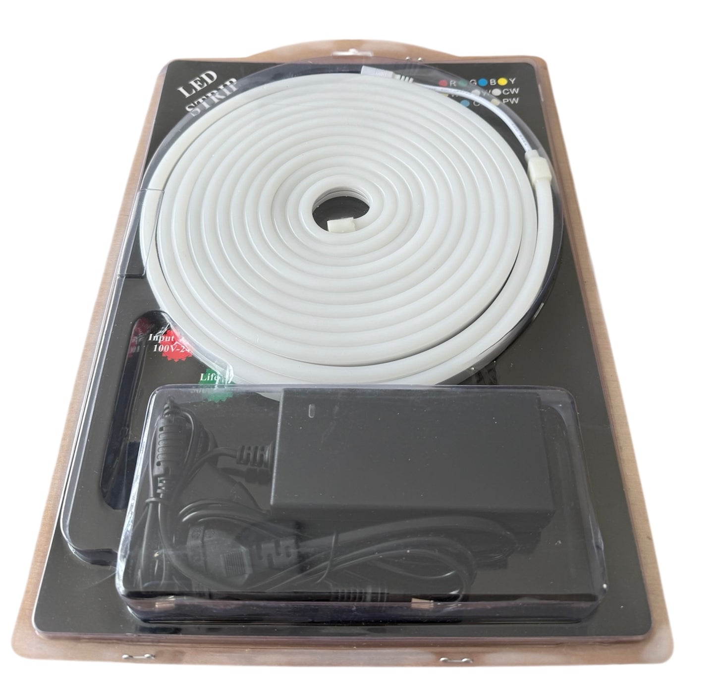 Tira LED Neon Flex de Silicona – 5 metros (120 LEDs/m, 8×16 mm)