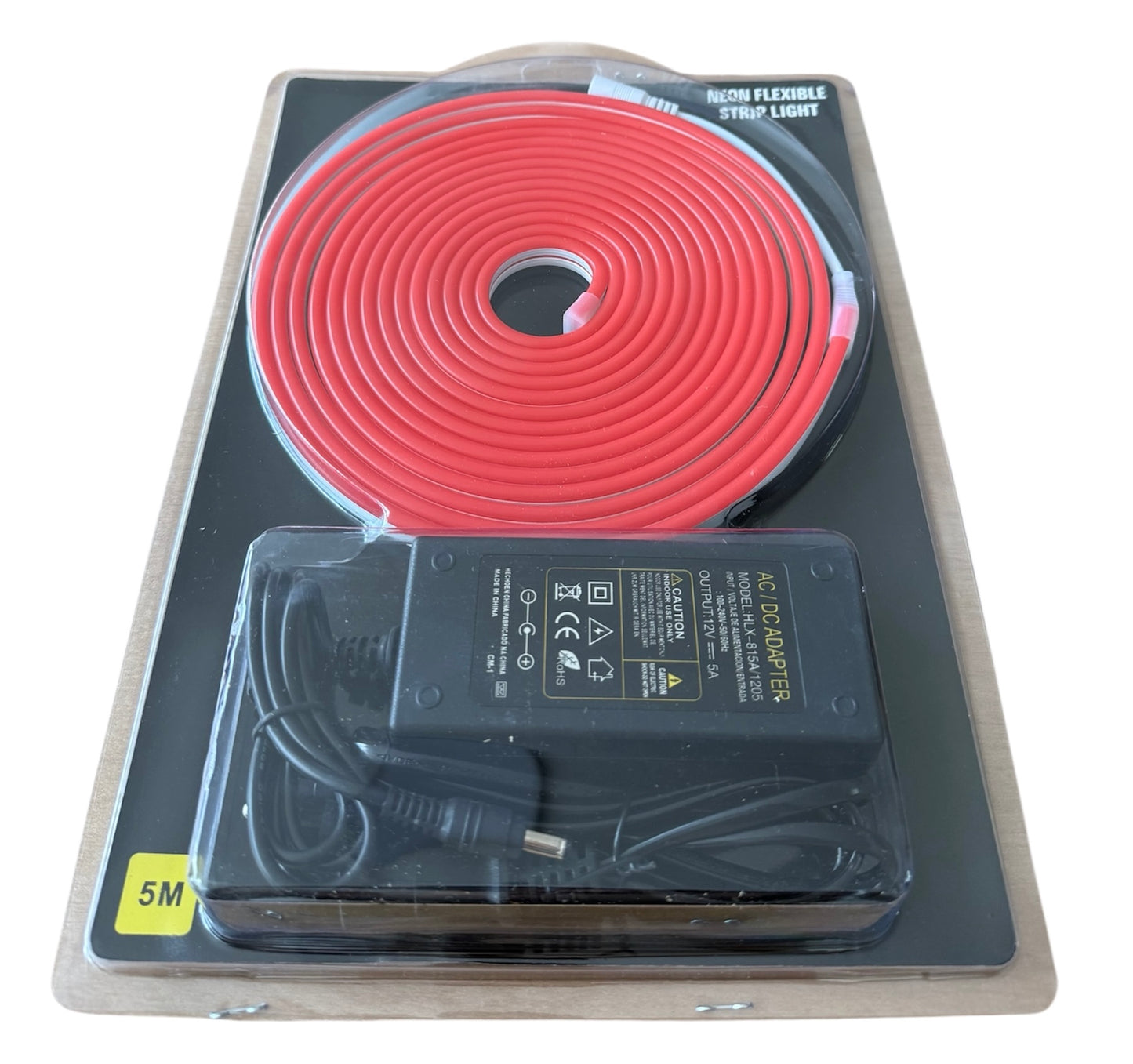 Tira LED Neon Flex de Silicona – 5 metros (120 LEDs/m, 6×12 mm)