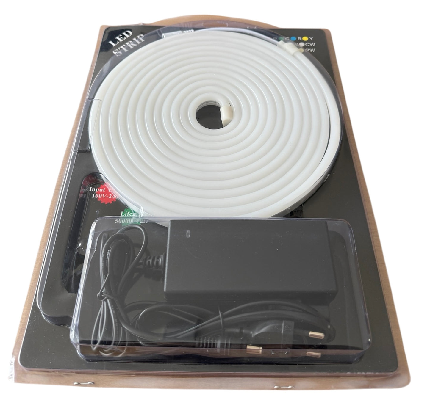 Tira LED Neon Flex de Silicona – 5 metros (120 LEDs/m, 8×16 mm)