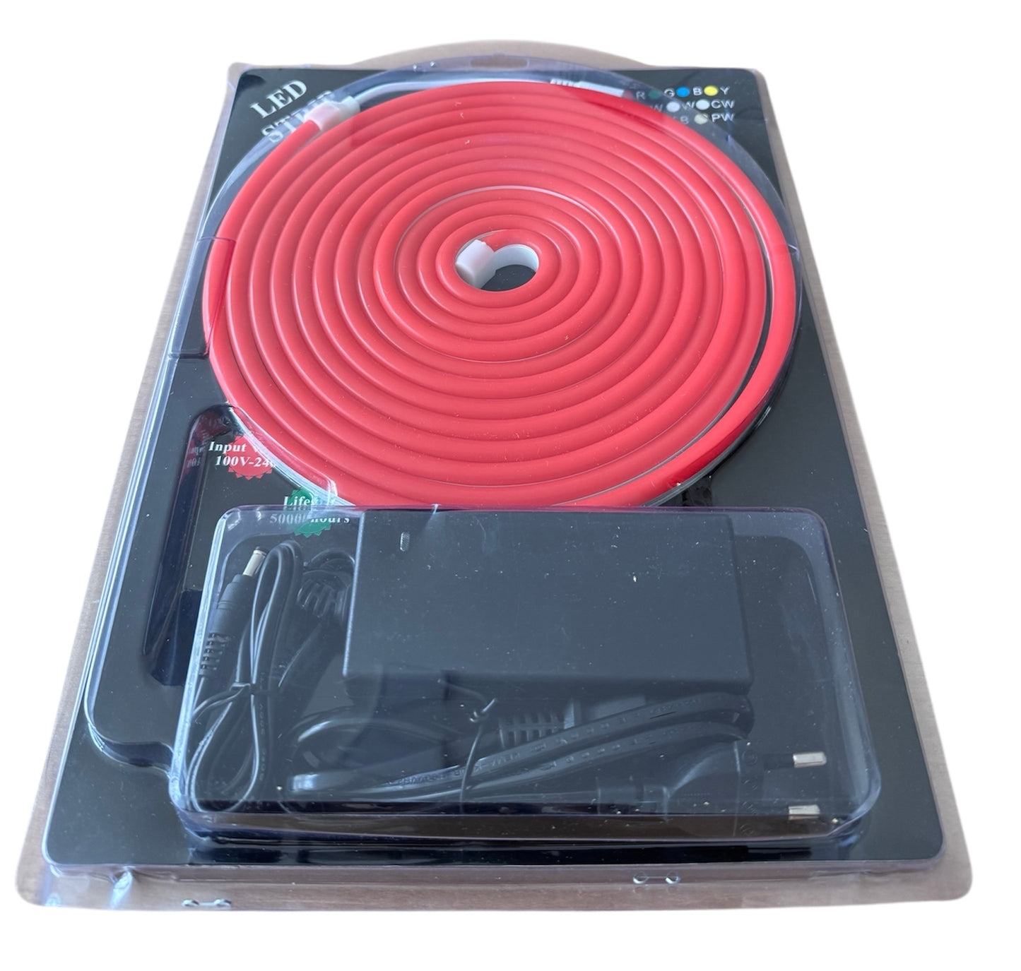 Tira LED Neon Flex de Silicona – 5 metros (120 LEDs/m, 8×16 mm)