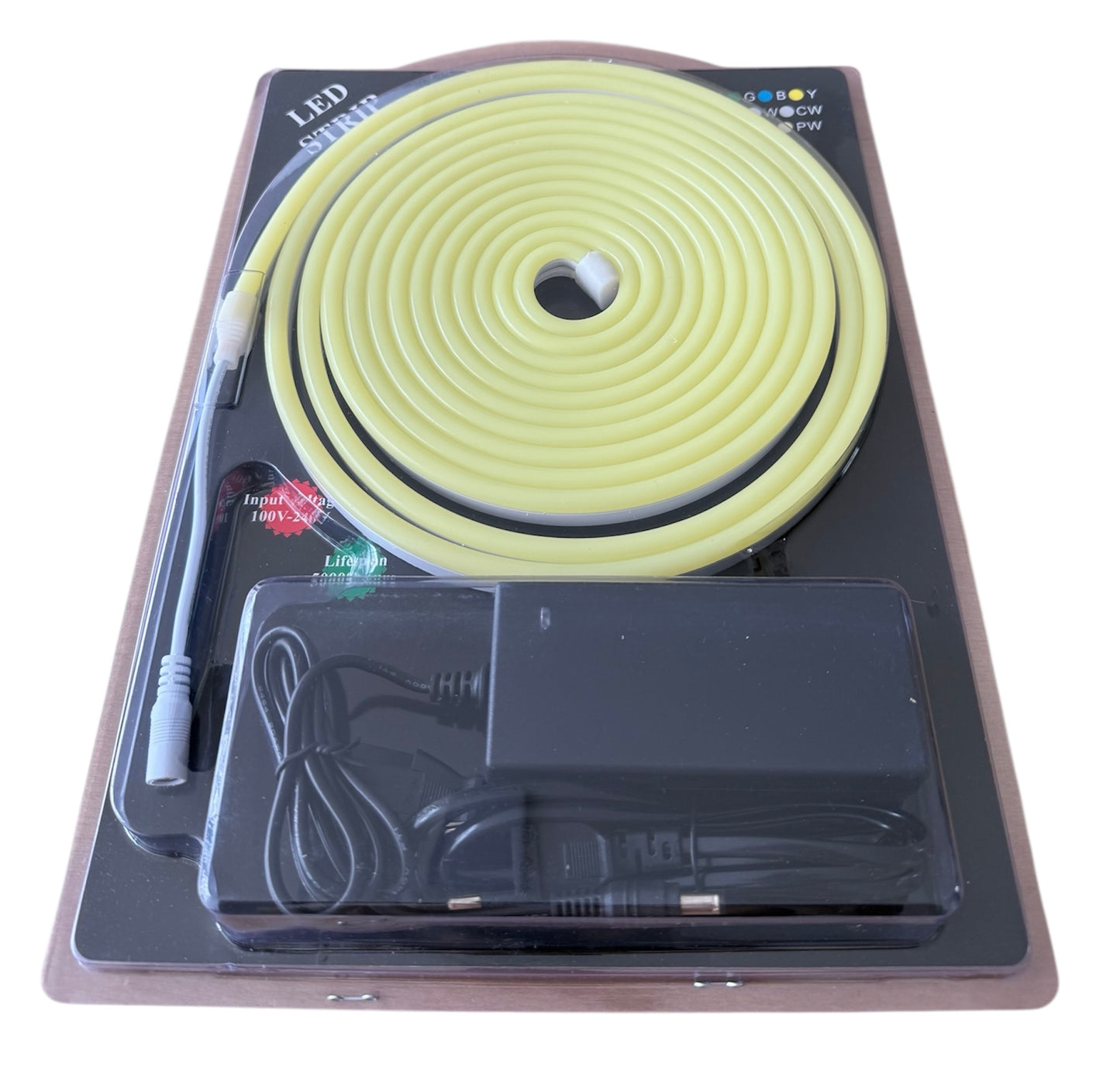 Tira LED Neon Flex de Silicona – 5 metros (120 LEDs/m, 8×16 mm)