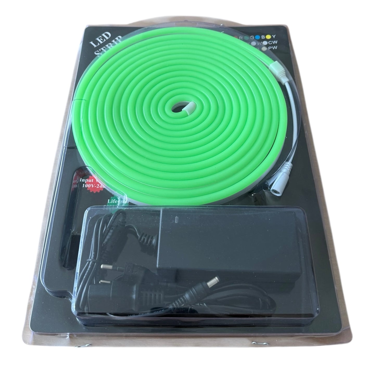 Tira LED Neon Flex de Silicona – 5 metros (120 LEDs/m, 8×16 mm)