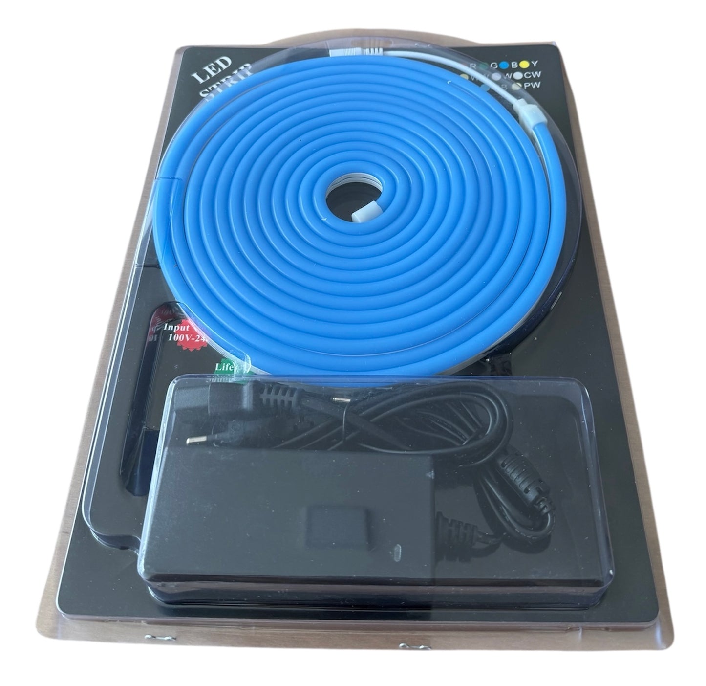 Tira LED Neon Flex de Silicona – 5 metros (120 LEDs/m, 8×16 mm)