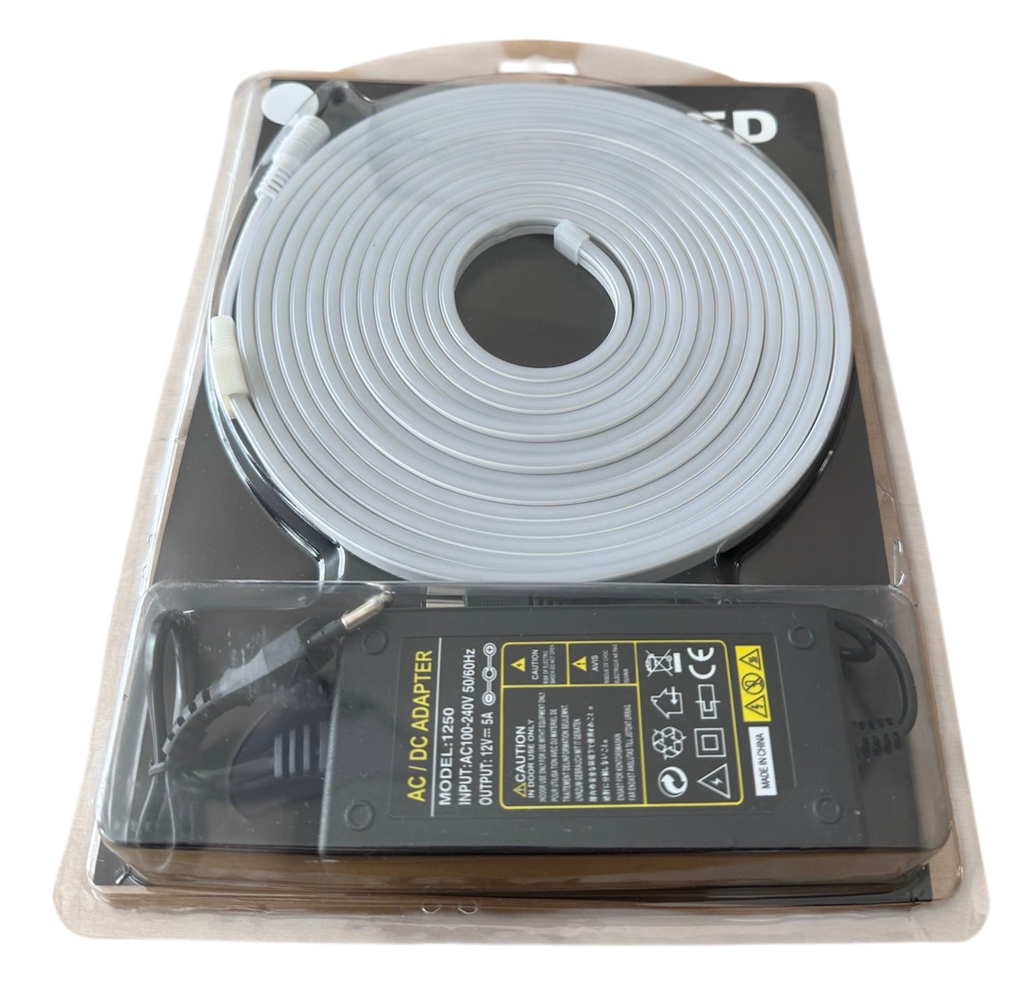 Tira LED Neon Flex de PVC – 5 metros (120 LEDs/m, 6×12 mm)