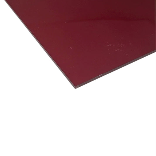 Plancha de Acrilico Color Pastel Rojo Traslúcido - 40 x 30 cm (3mm)